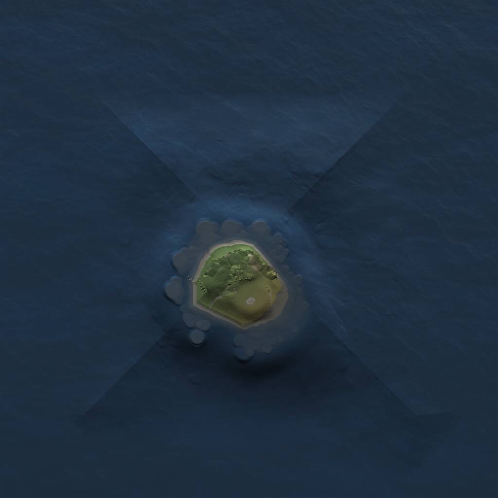 Rust Map: Procedural Map, Size: 1000, Seed: 1582351473, 1 Monuments