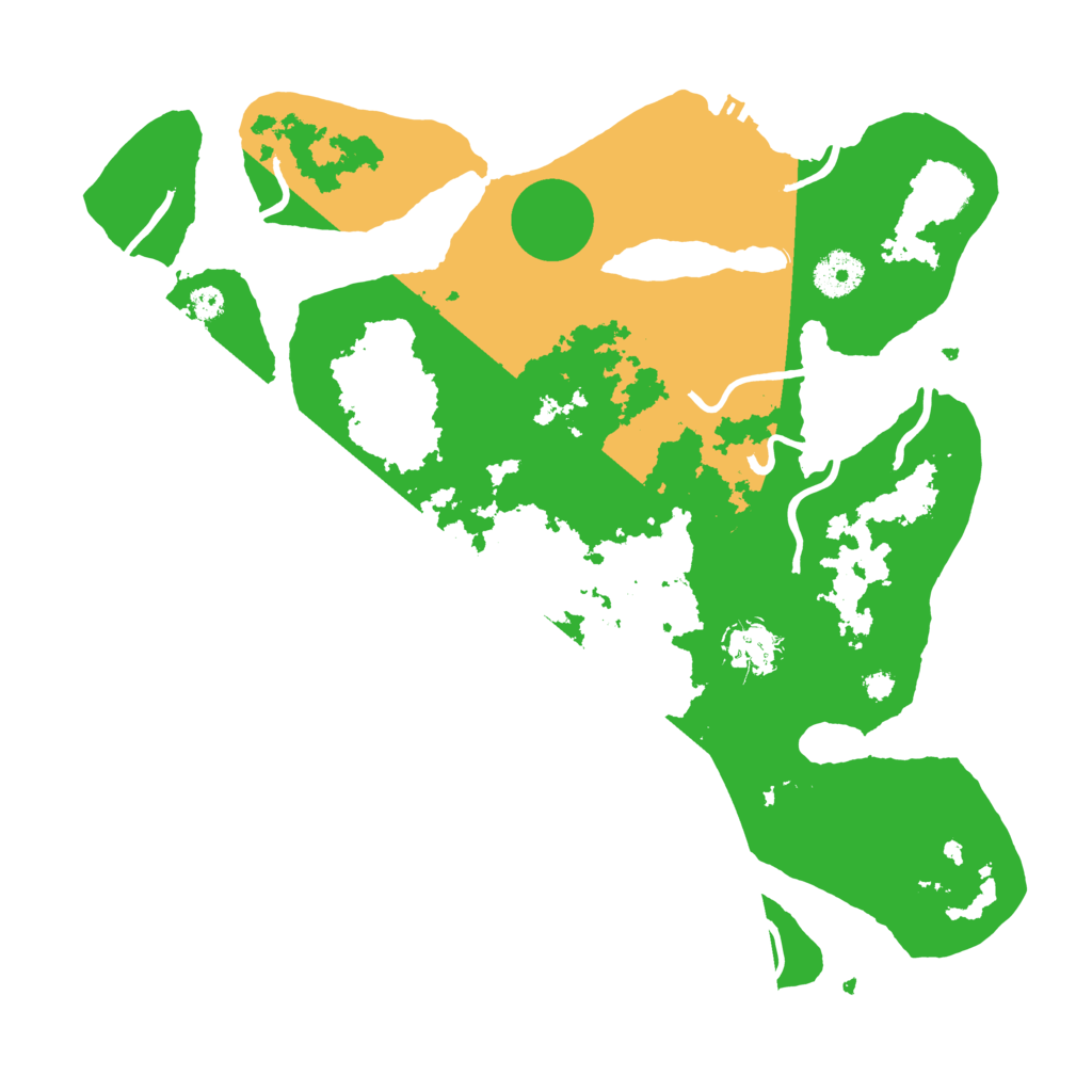 Biome Rust Map: Procedural Map, Size: 3500, Seed: 2505126