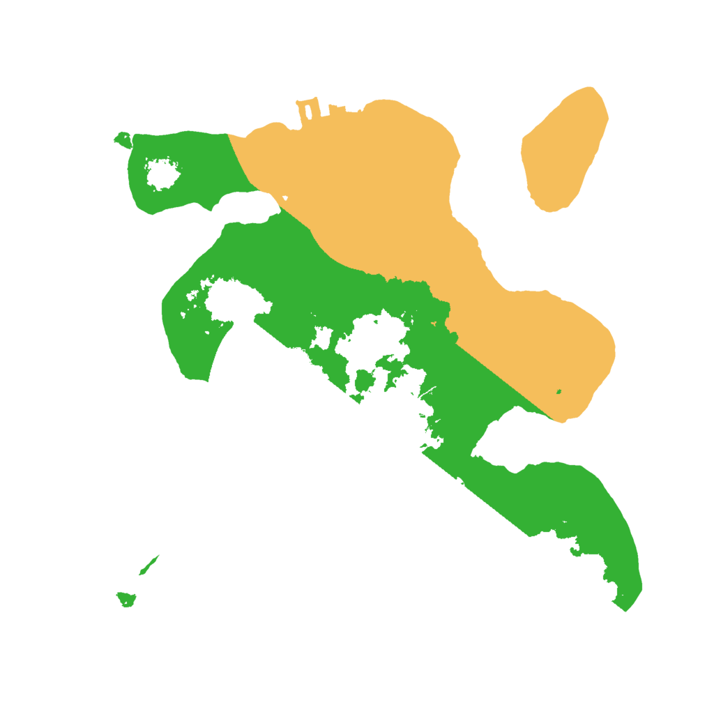 Biome Rust Map: Procedural Map, Size: 2000, Seed: 428405871