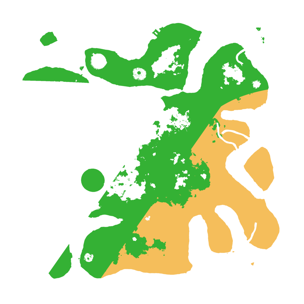 Biome Rust Map: Procedural Map, Size: 3500, Seed: 441372