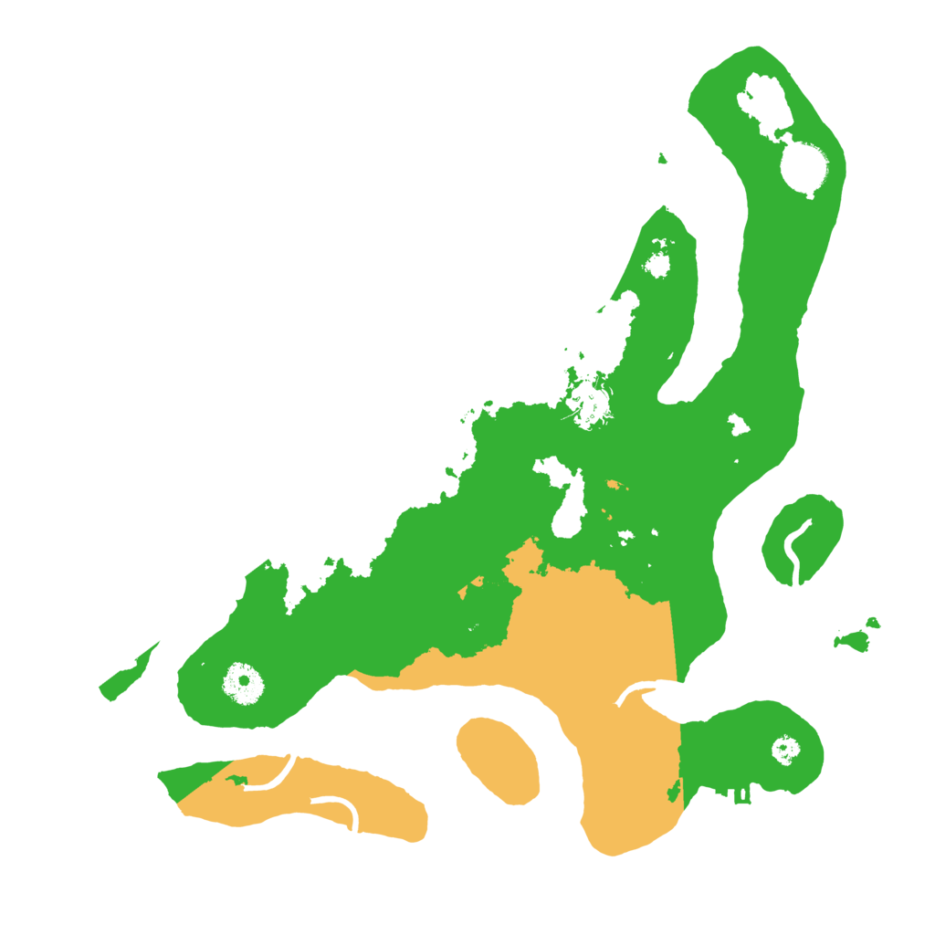 Biome Rust Map: Procedural Map, Size: 3500, Seed: 108220