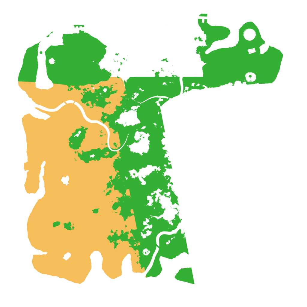 Biome Rust Map: Procedural Map, Size: 4500, Seed: 4046792