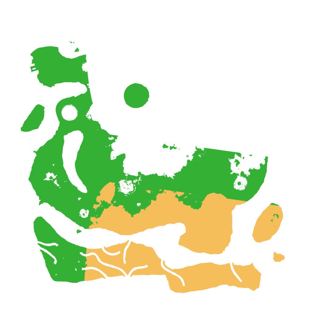 Biome Rust Map: Procedural Map, Size: 3500, Seed: 5215831