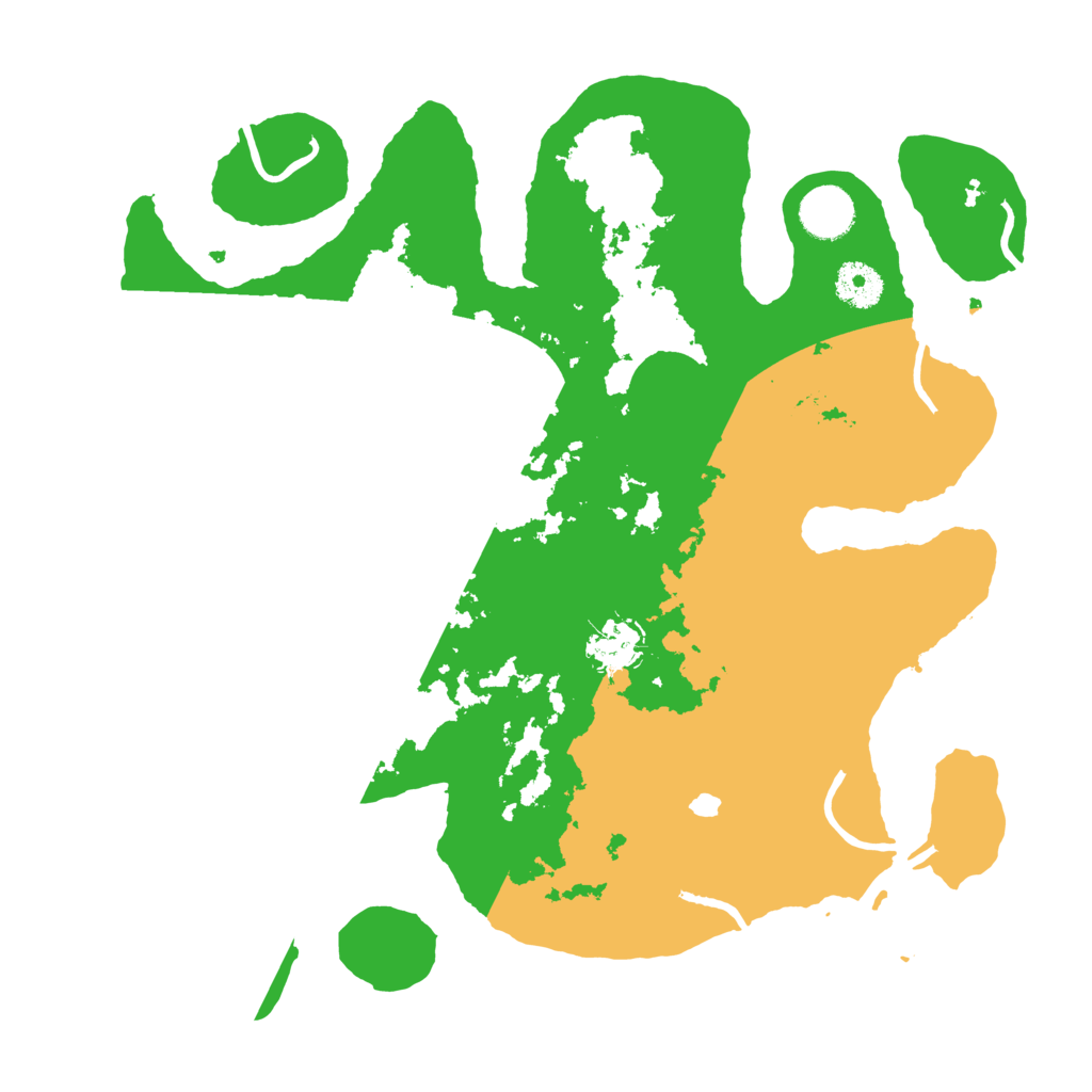 Biome Rust Map: Procedural Map, Size: 3550, Seed: 520540