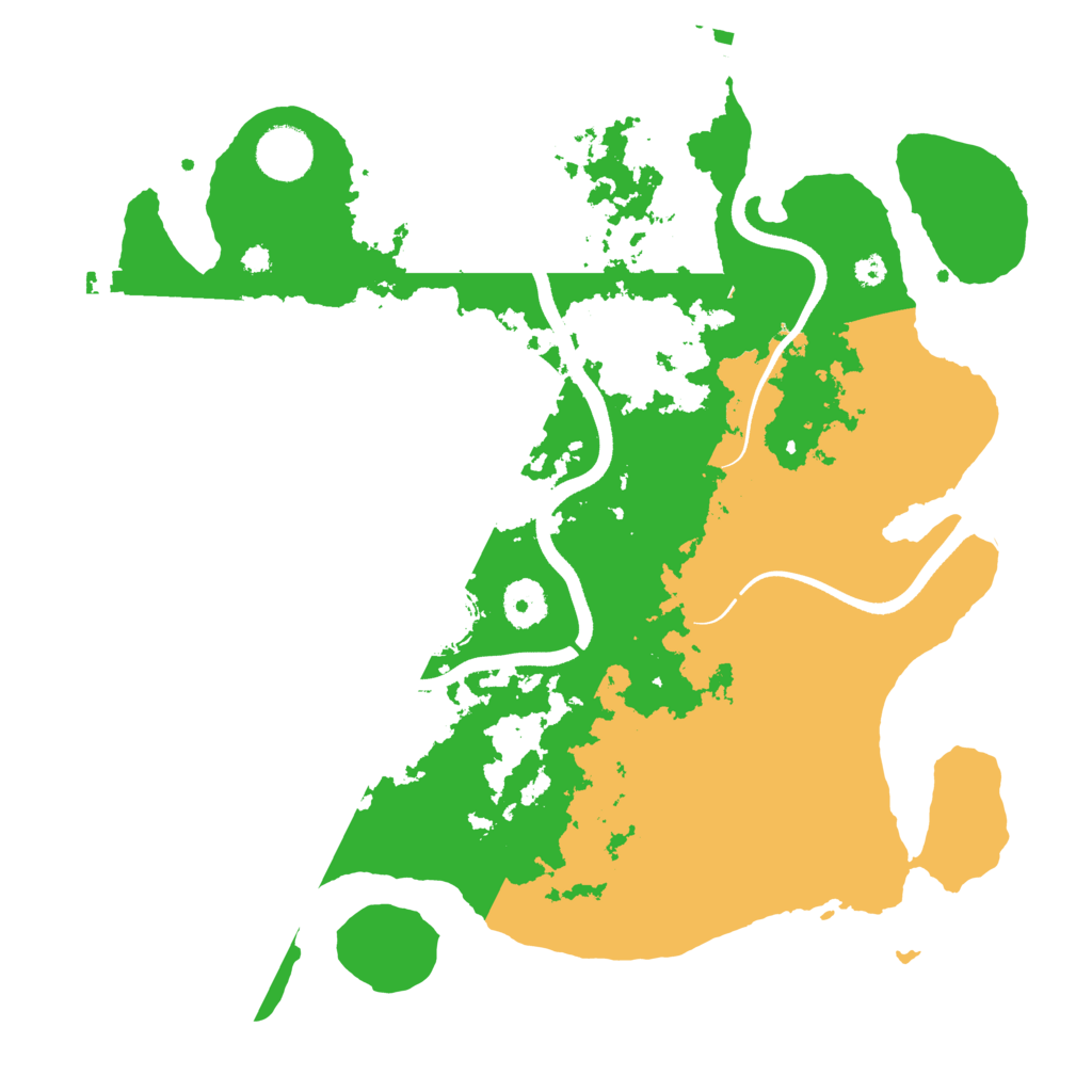 Biome Rust Map: Procedural Map, Size: 3550, Seed: 520540