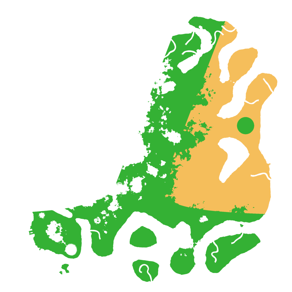 Biome Rust Map: Procedural Map, Size: 4500, Seed: 1999422871
