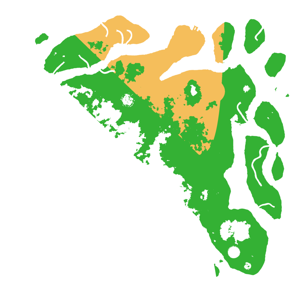 Biome Rust Map: Procedural Map, Size: 4500, Seed: 101