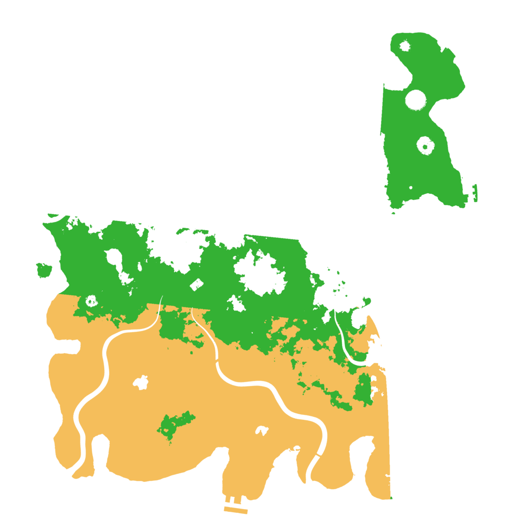 Biome Rust Map: Procedural Map, Size: 4500, Seed: 736263003