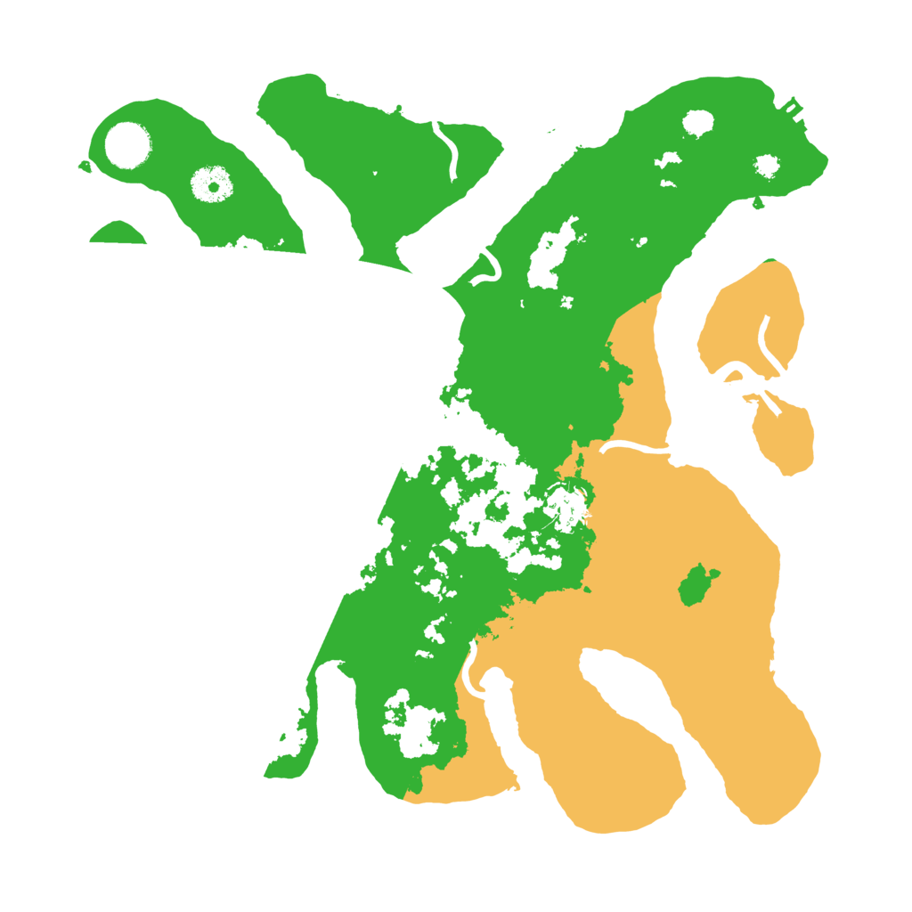 Biome Rust Map: Procedural Map, Size: 3500, Seed: 4689123