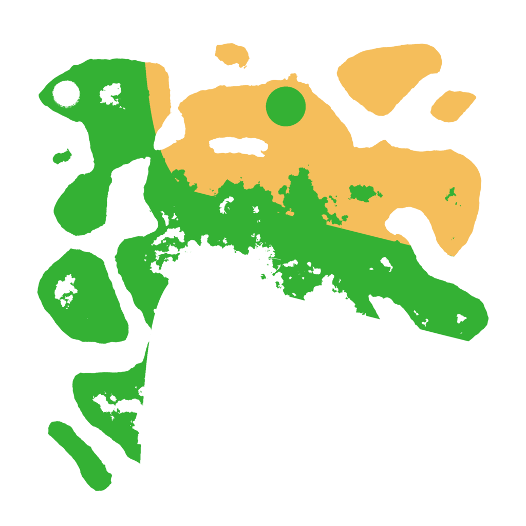 Biome Rust Map: Barren, Size: 3500, Seed: 4169905