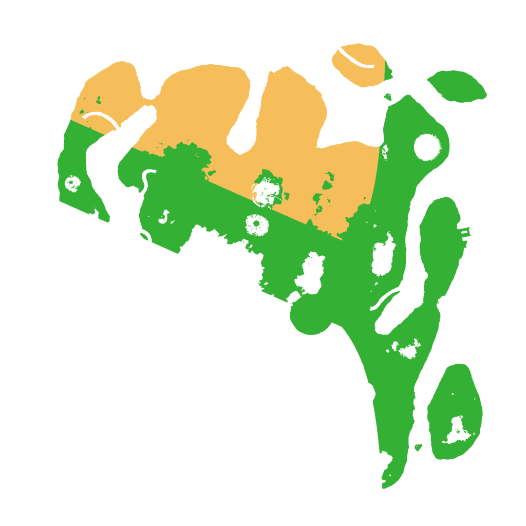 Biome Rust Map: Procedural Map, Size: 3500, Seed: 2951452