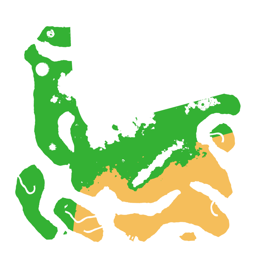 Biome Rust Map: Procedural Map, Size: 3500, Seed: 1391235