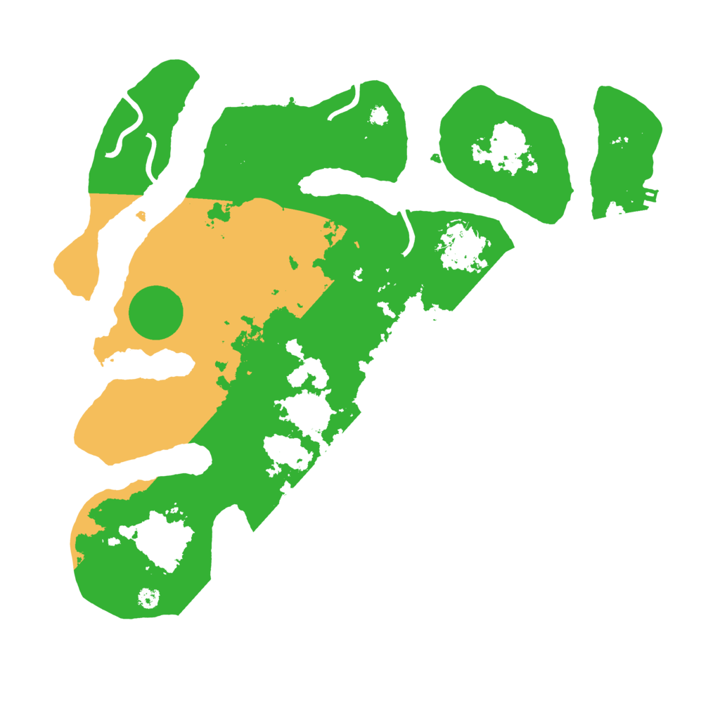 Biome Rust Map: Procedural Map, Size: 3500, Seed: 929805