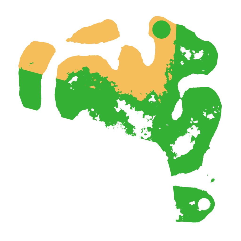 Biome Rust Map: Barren, Size: 3500, Seed: 1143830