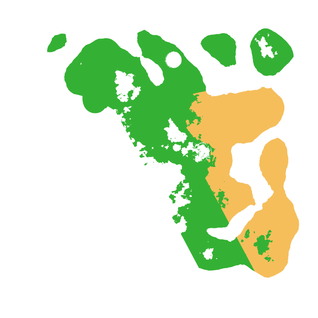 Biome Rust Map: Barren, Size: 3500, Seed: 1032329