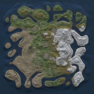 Thumbnail Rust Map: Procedural Map, Size: 4500, Seed: 654, 20 Monuments