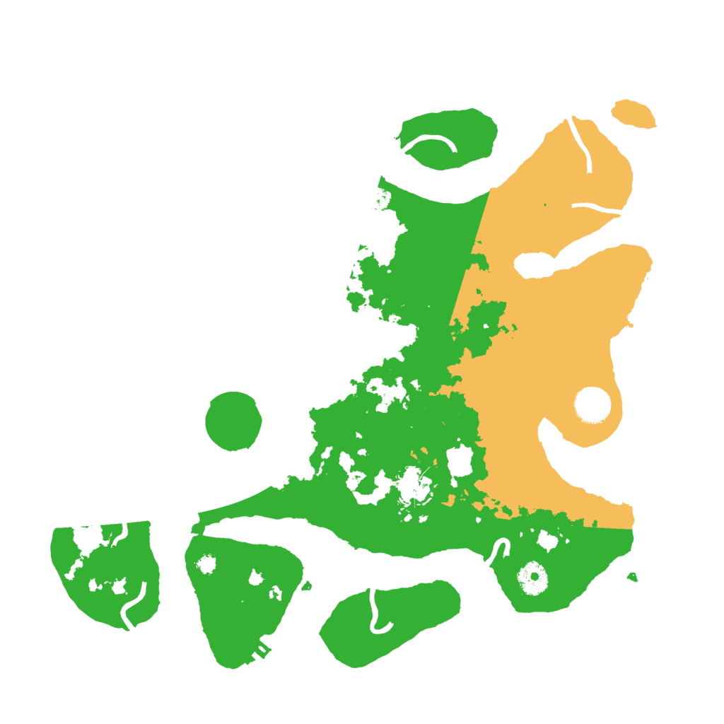 Biome Rust Map: Procedural Map, Size: 3500, Seed: 6205797