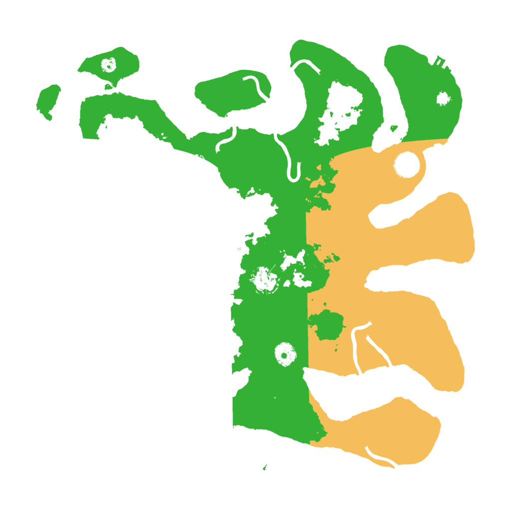 Biome Rust Map: Procedural Map, Size: 3500, Seed: 4226122