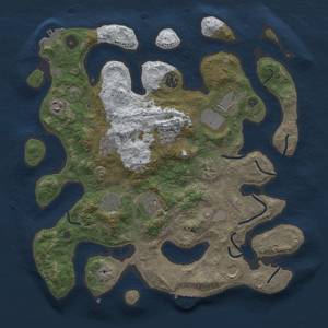 Thumbnail Rust Map: Procedural Map, Size: 3800, Seed: 557103, 18 Monuments