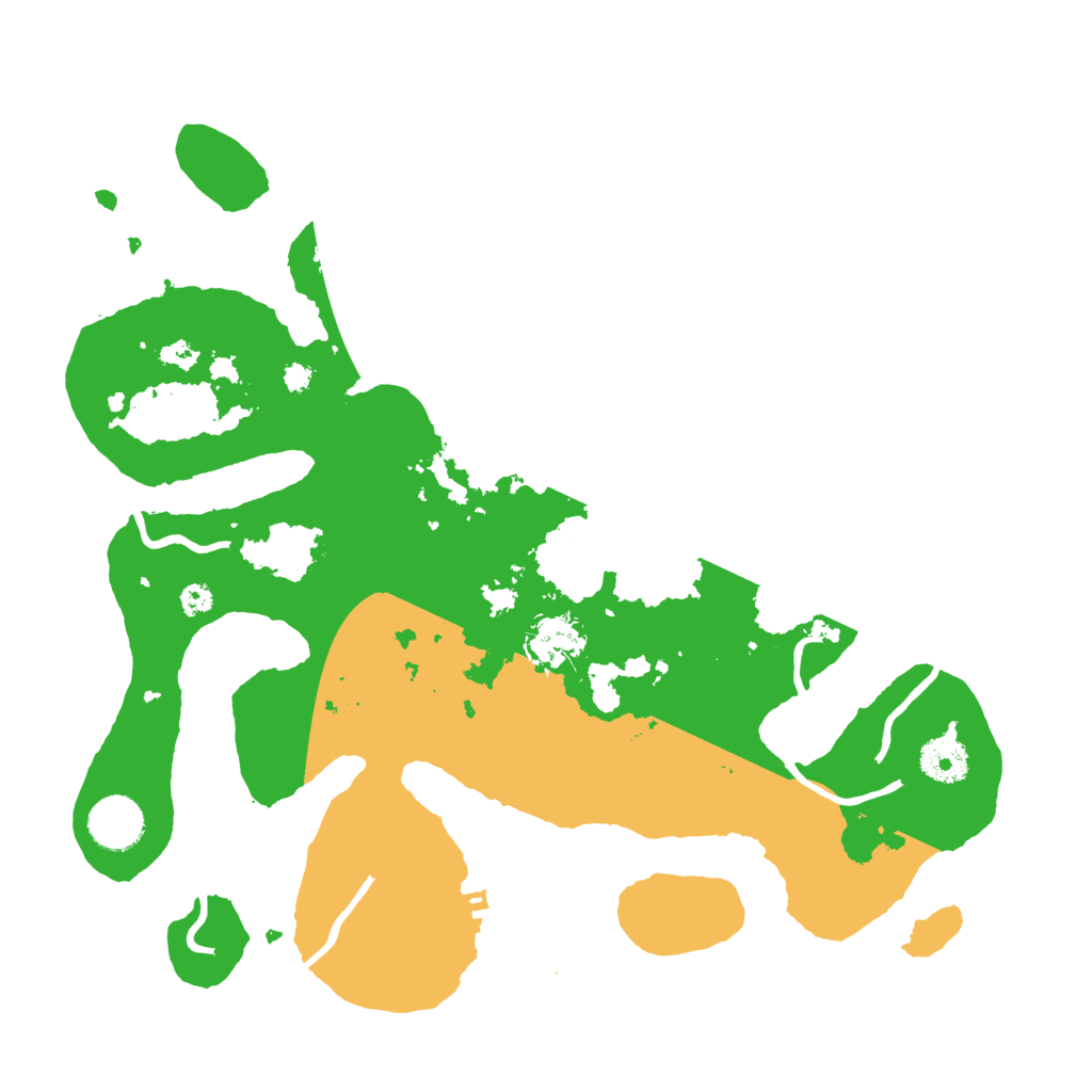 Biome Rust Map: Procedural Map, Size: 3500, Seed: 3773257