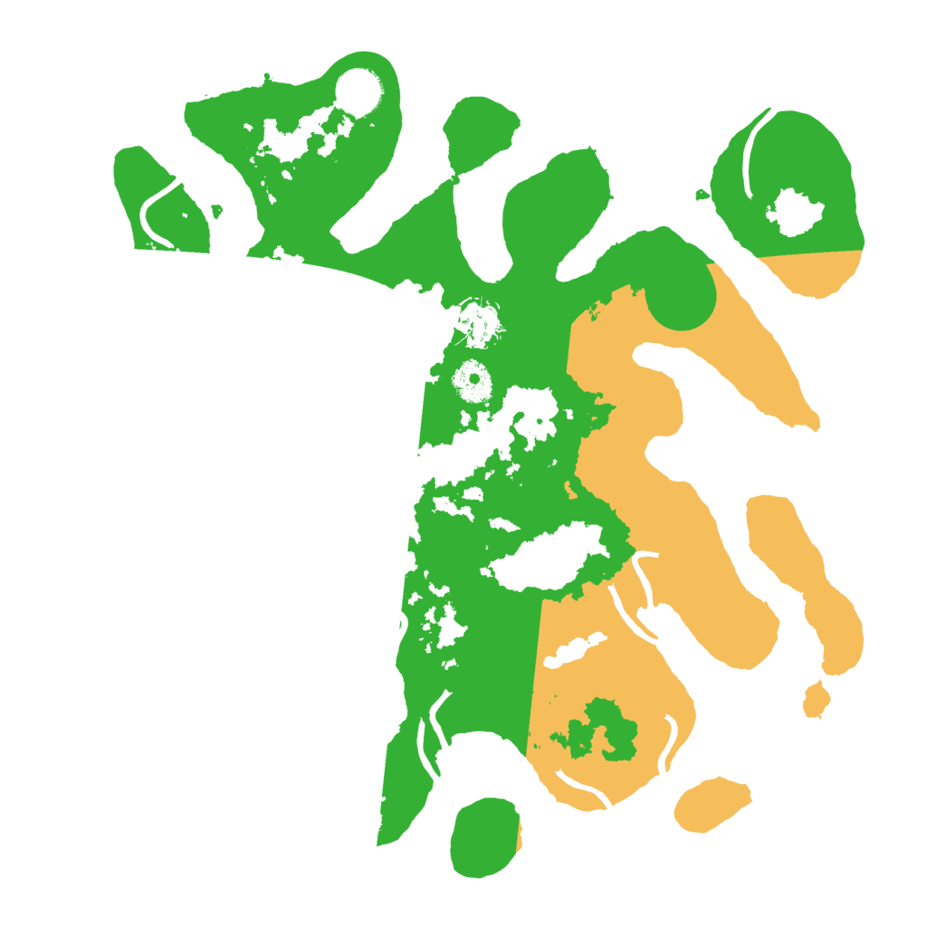 Biome Rust Map: Procedural Map, Size: 3500, Seed: 2607621