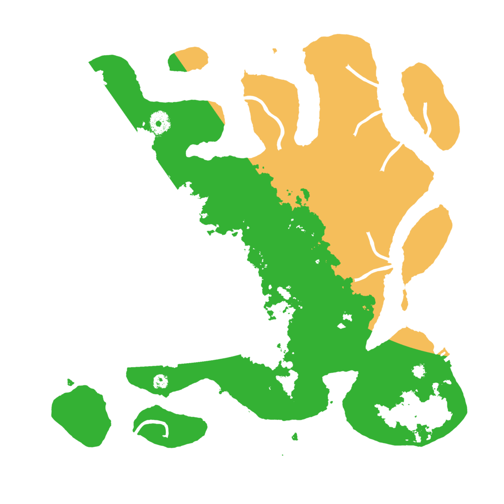 Biome Rust Map: Procedural Map, Size: 3500, Seed: 4814455