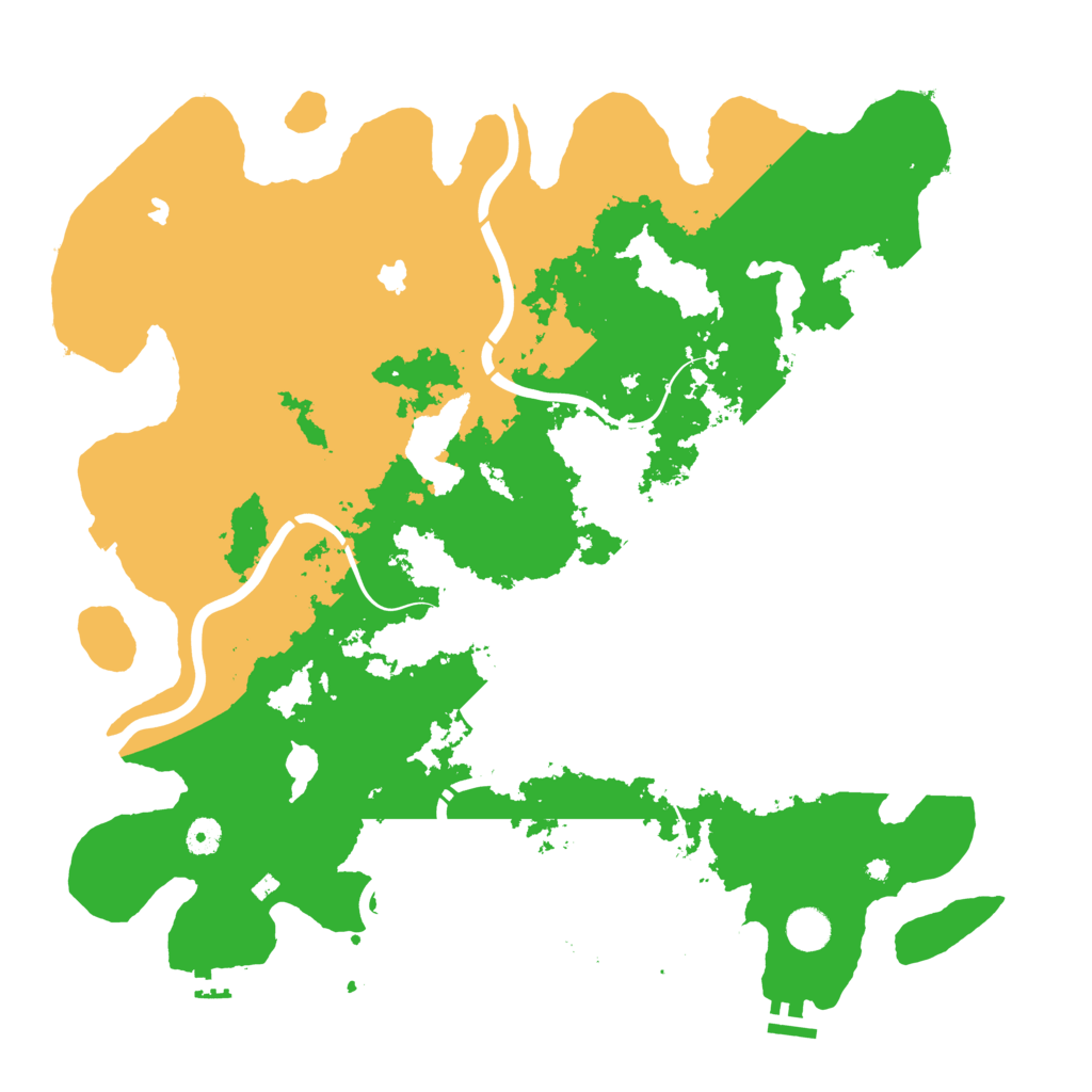 Biome Rust Map: Procedural Map, Size: 4500, Seed: 43584