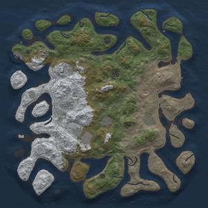 Thumbnail Rust Map: Procedural Map, Size: 4500, Seed: 1424540439, 18 Monuments