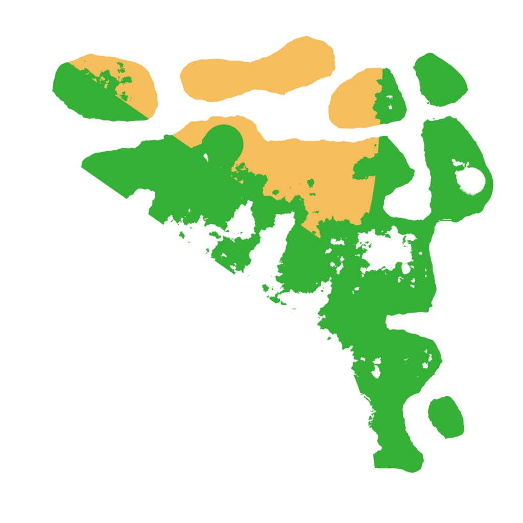 Biome Rust Map: Barren, Size: 3500, Seed: 3194977