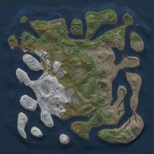 Thumbnail Rust Map: Procedural Map, Size: 4000, Seed: 2125146917, 16 Monuments