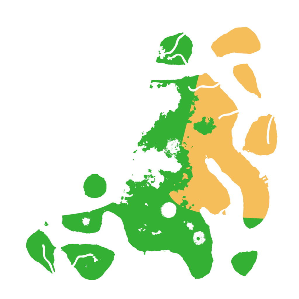 Biome Rust Map: Procedural Map, Size: 3500, Seed: 1721507