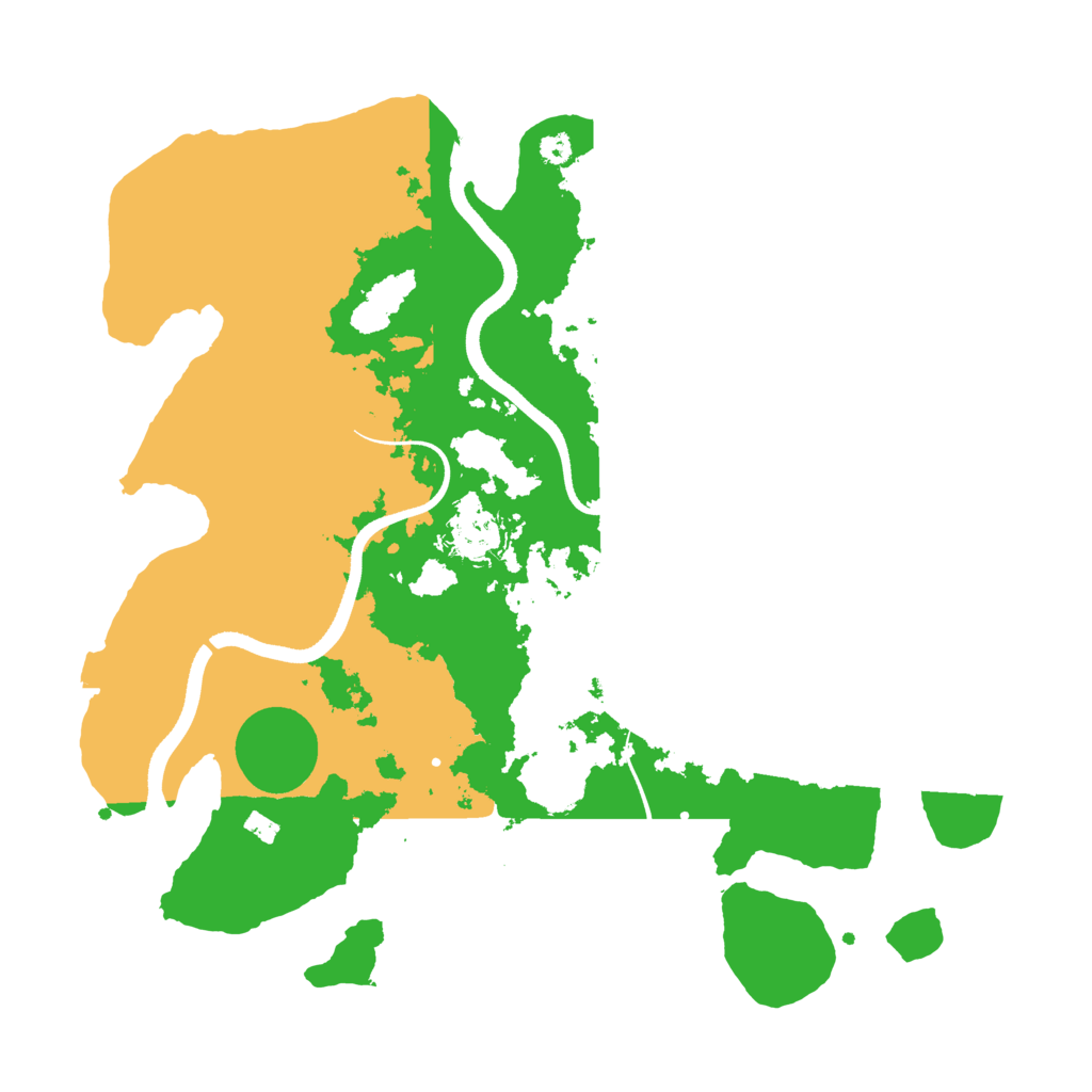 Biome Rust Map: Procedural Map, Size: 3500, Seed: 5353813
