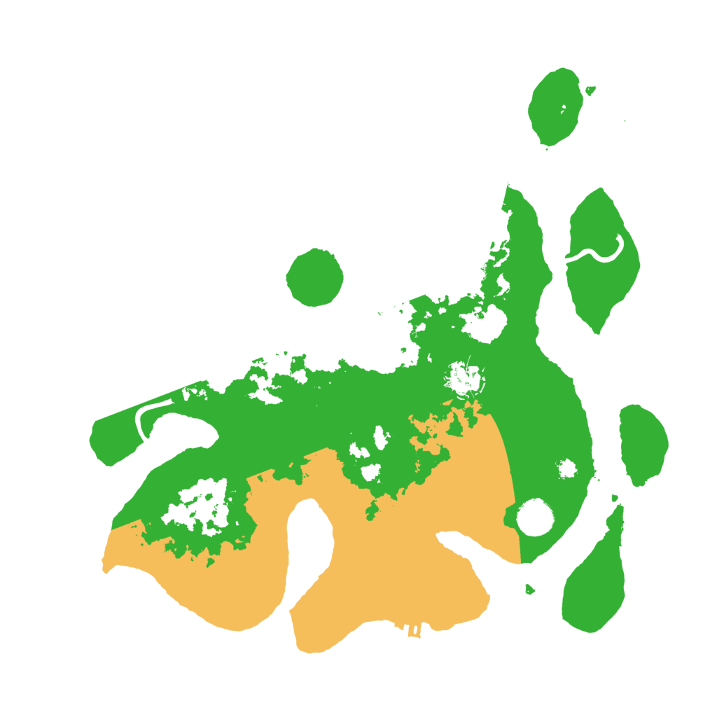 Biome Rust Map: Procedural Map, Size: 3500, Seed: 378671