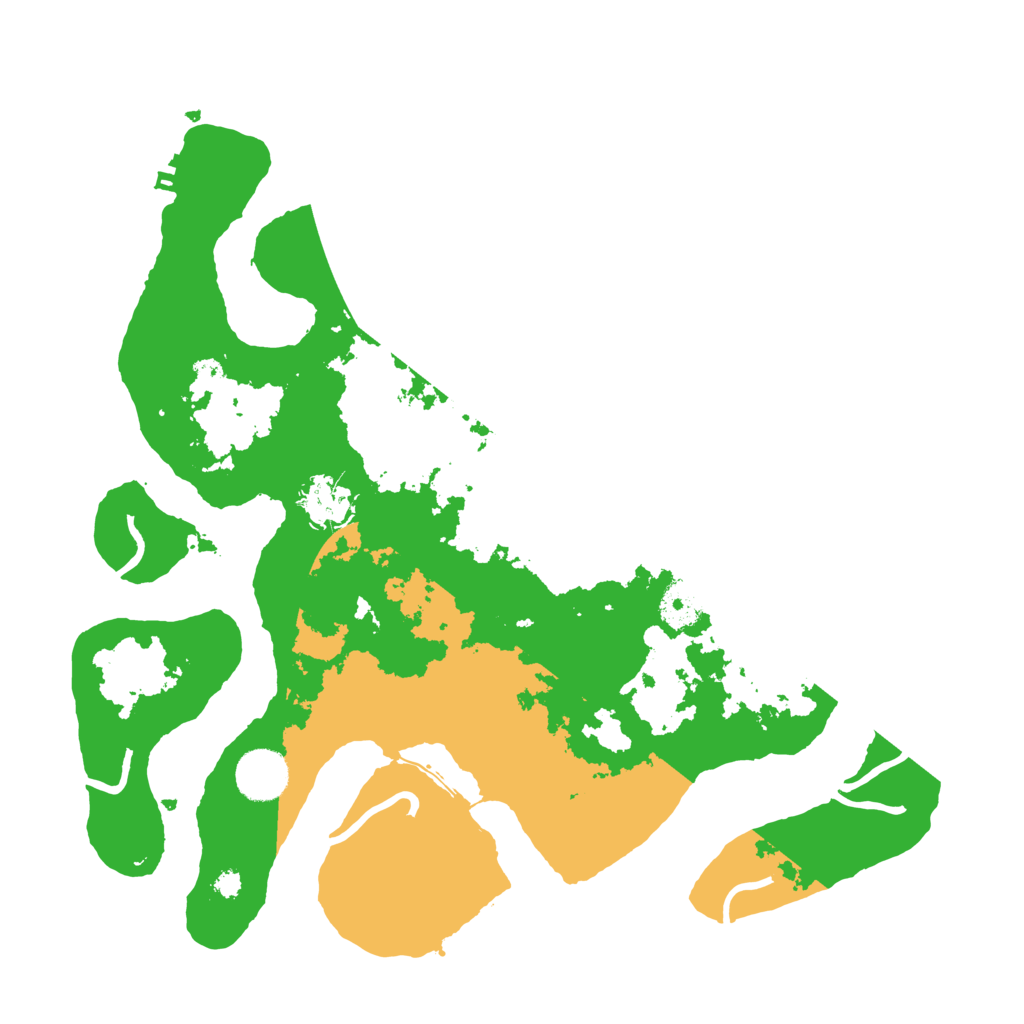 Biome Rust Map: Procedural Map, Size: 3500, Seed: 6340865