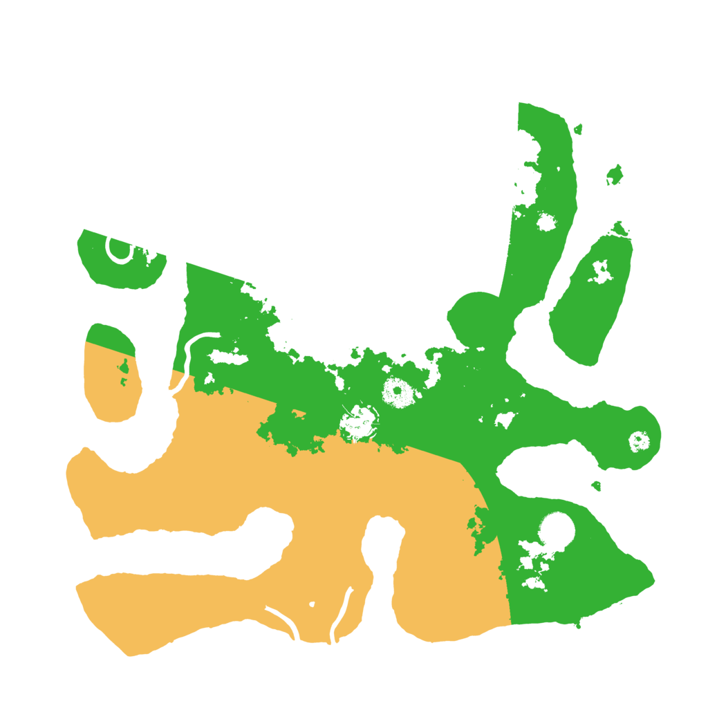 Biome Rust Map: Procedural Map, Size: 3500, Seed: 5450442