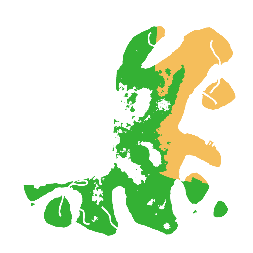 Biome Rust Map: Procedural Map, Size: 3500, Seed: 3134584