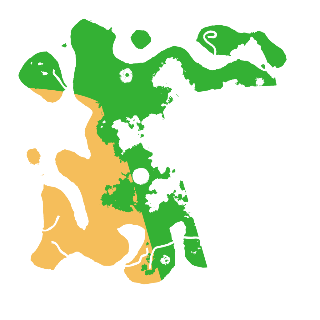 Biome Rust Map: Procedural Map, Size: 3500, Seed: 811515