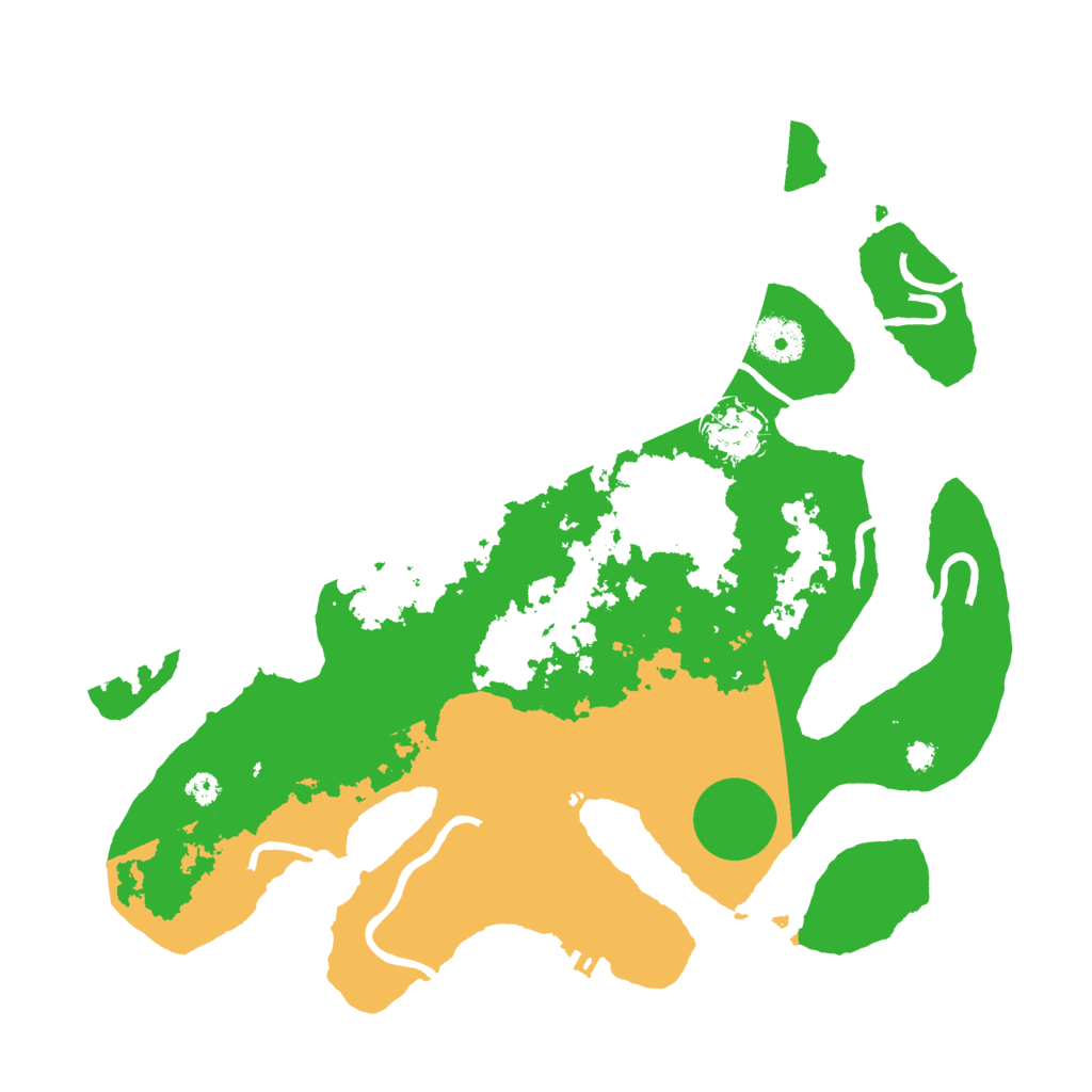 Biome Rust Map: Procedural Map, Size: 3500, Seed: 2667719