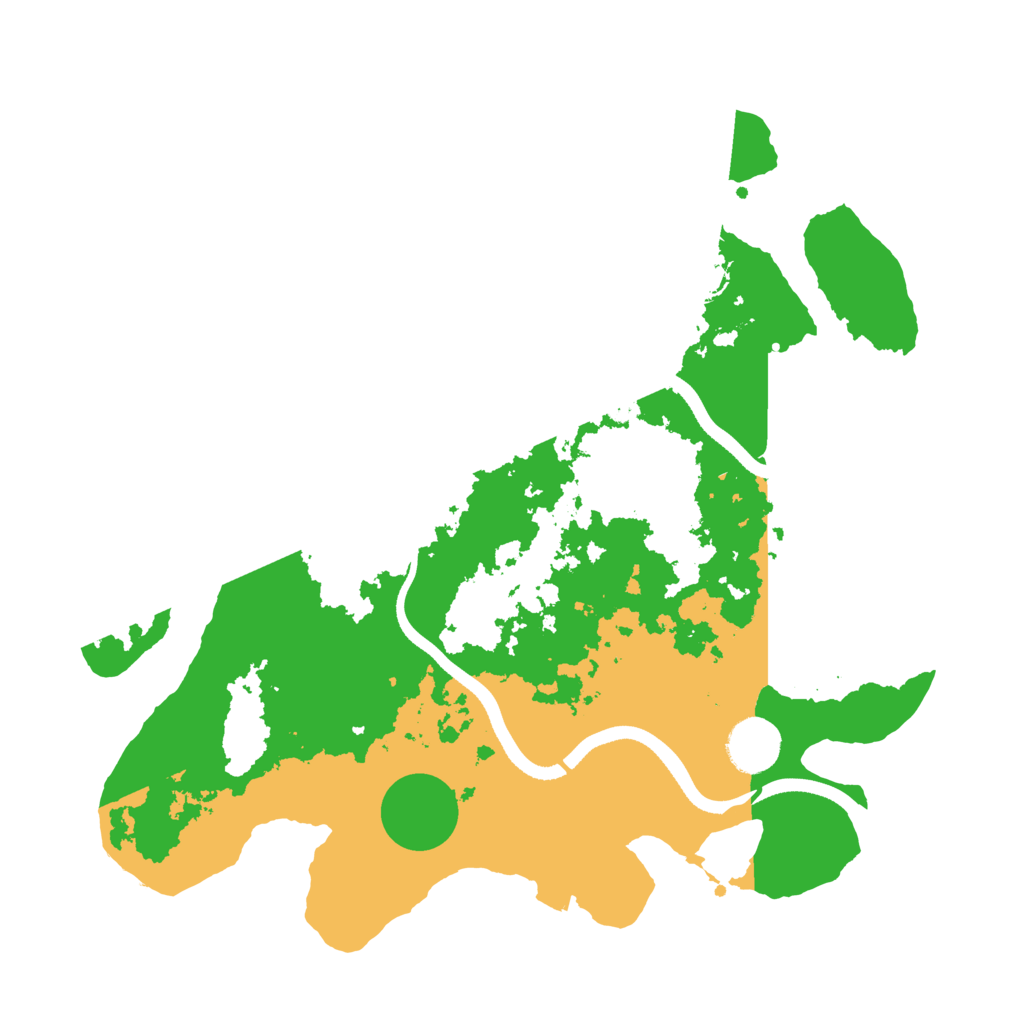 Biome Rust Map: Procedural Map, Size: 3500, Seed: 2667719