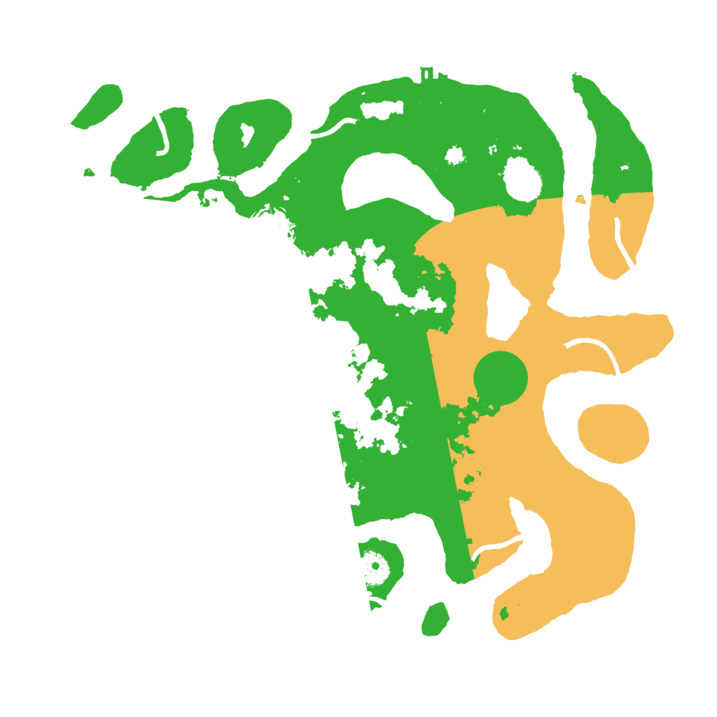 Biome Rust Map: Procedural Map, Size: 3500, Seed: 30303