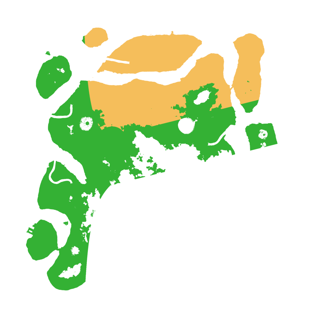 Biome Rust Map: Procedural Map, Size: 3500, Seed: 315516