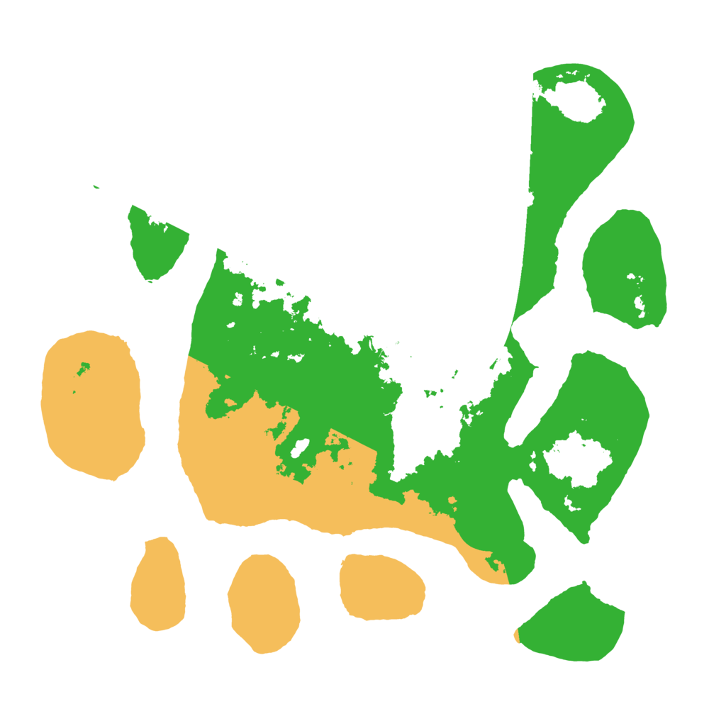 Biome Rust Map: Barren, Size: 3500, Seed: 4252491