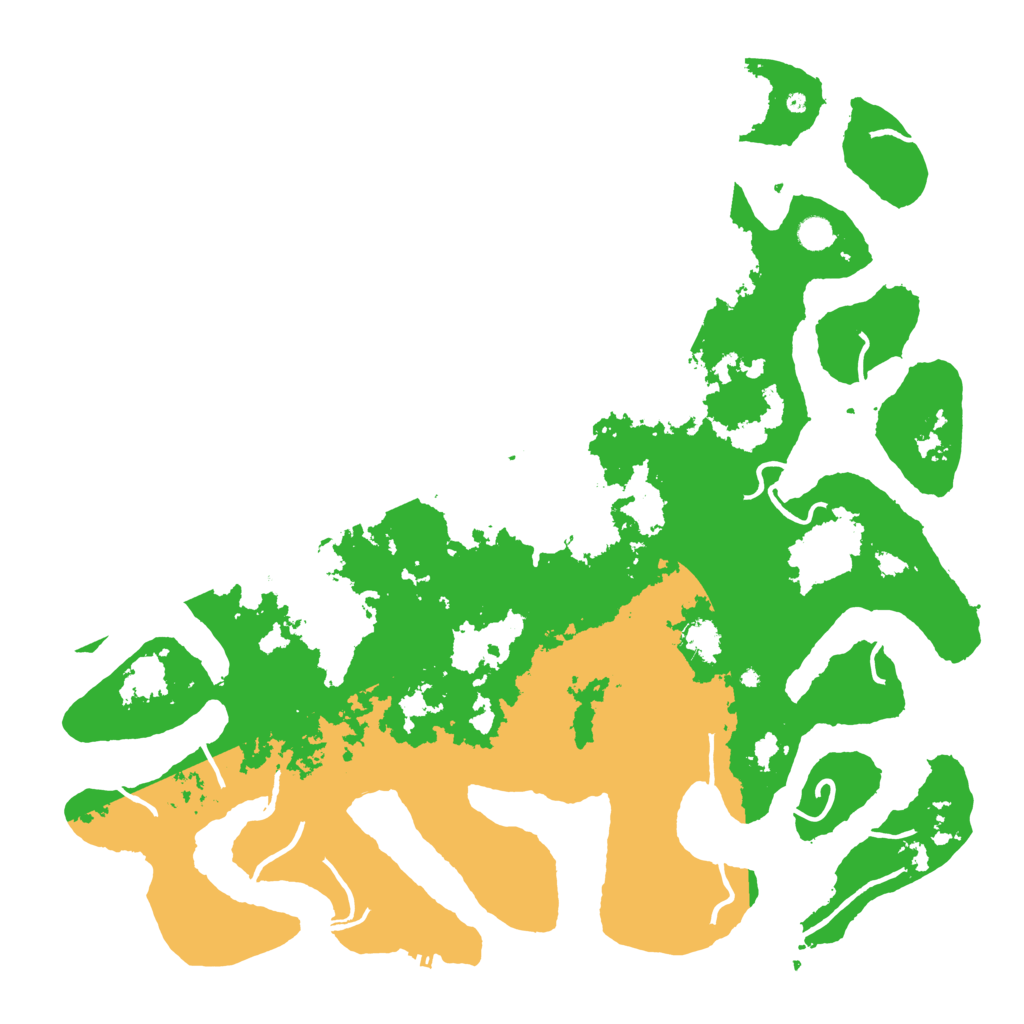 Biome Rust Map: Procedural Map, Size: 5250, Seed: 390123