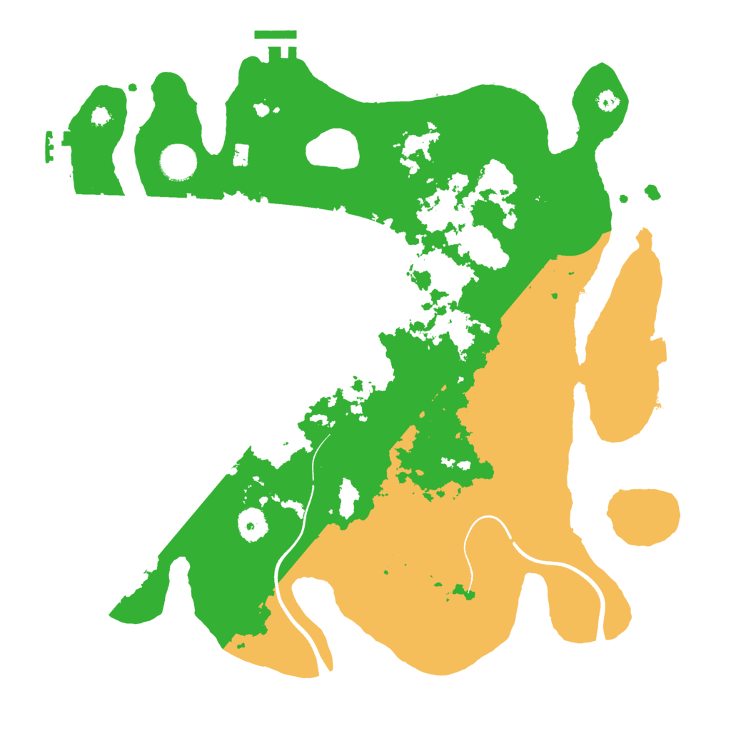 Biome Rust Map: Procedural Map, Size: 3500, Seed: 3988586