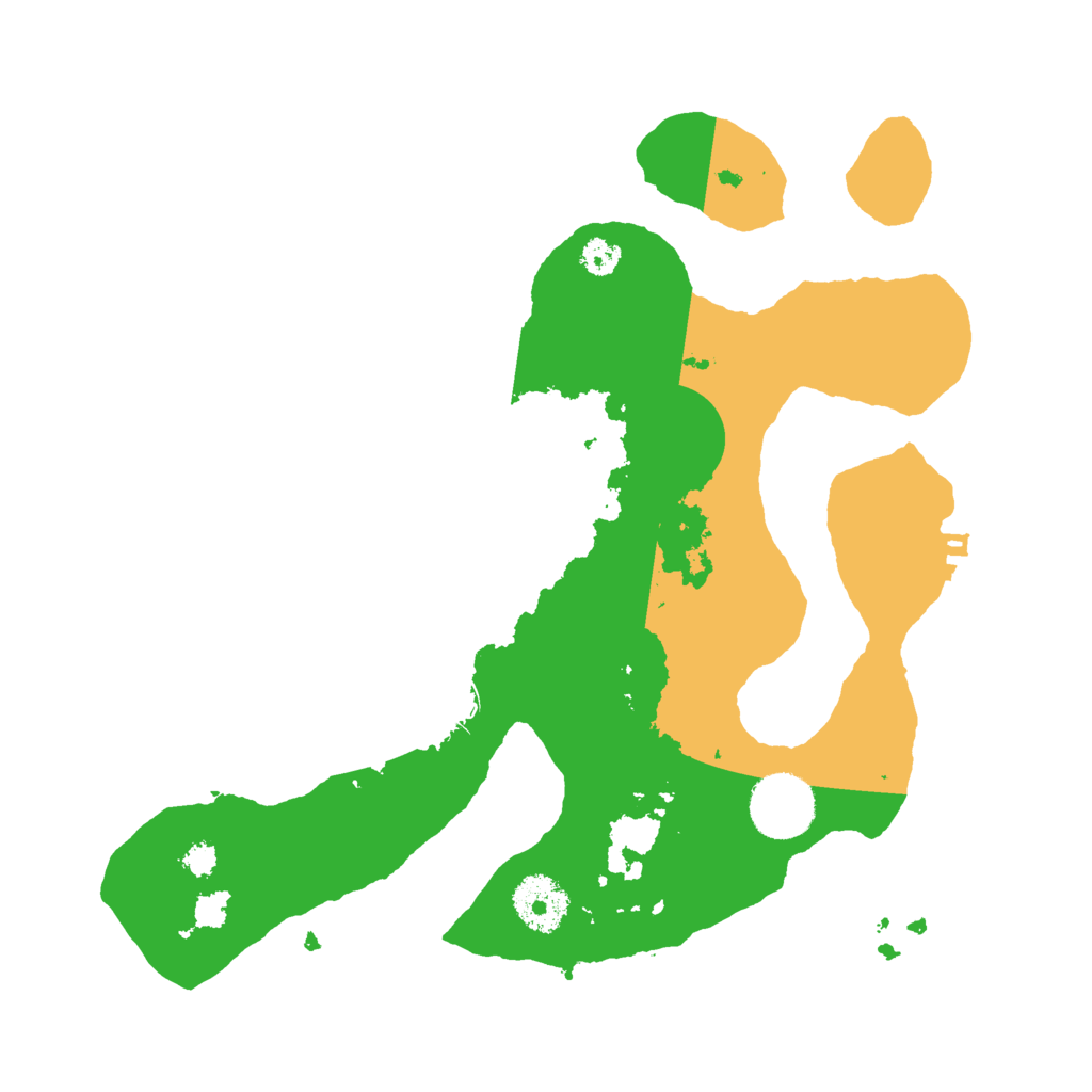 Biome Rust Map: Procedural Map, Size: 3000, Seed: 1212385492