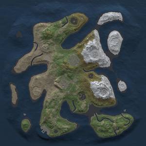 Thumbnail Rust Map: Procedural Map, Size: 3000, Seed: 68, 11 Monuments