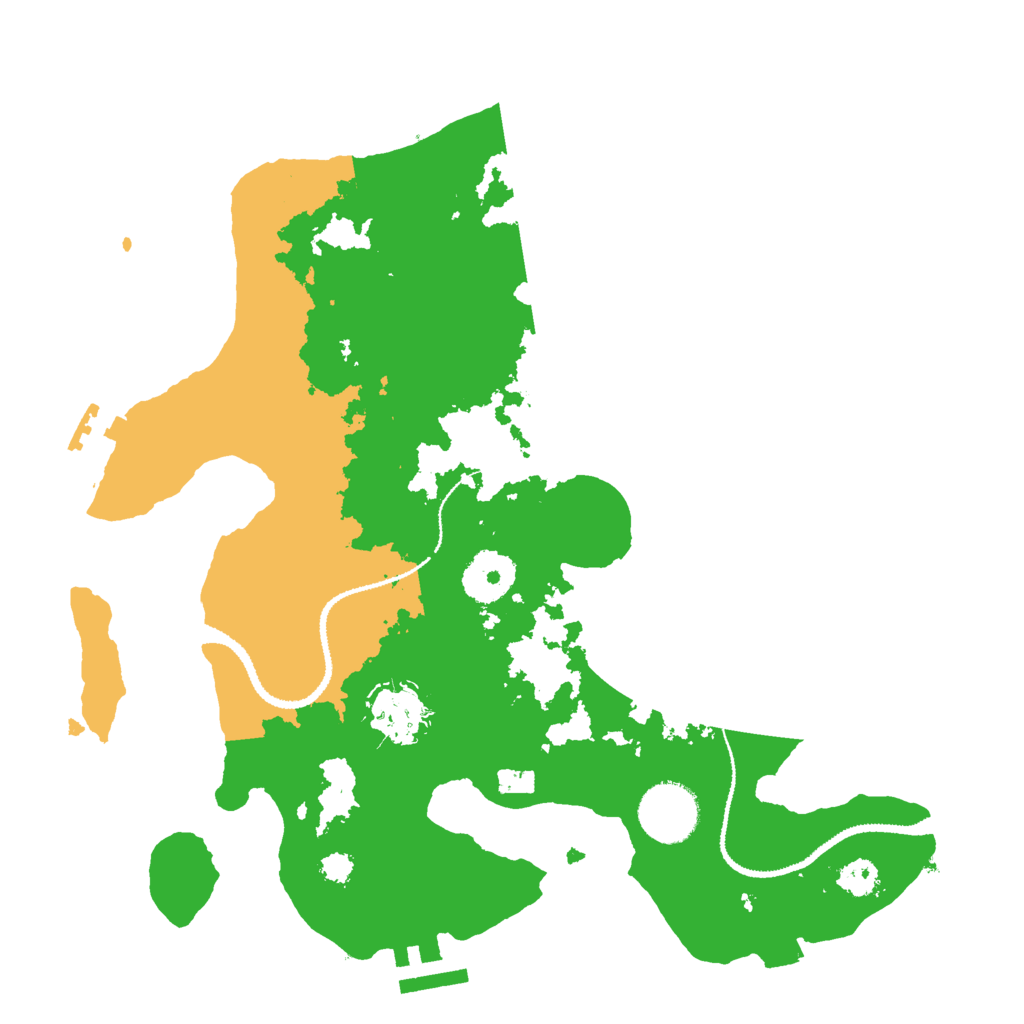 Biome Rust Map: Procedural Map, Size: 3000, Seed: 68