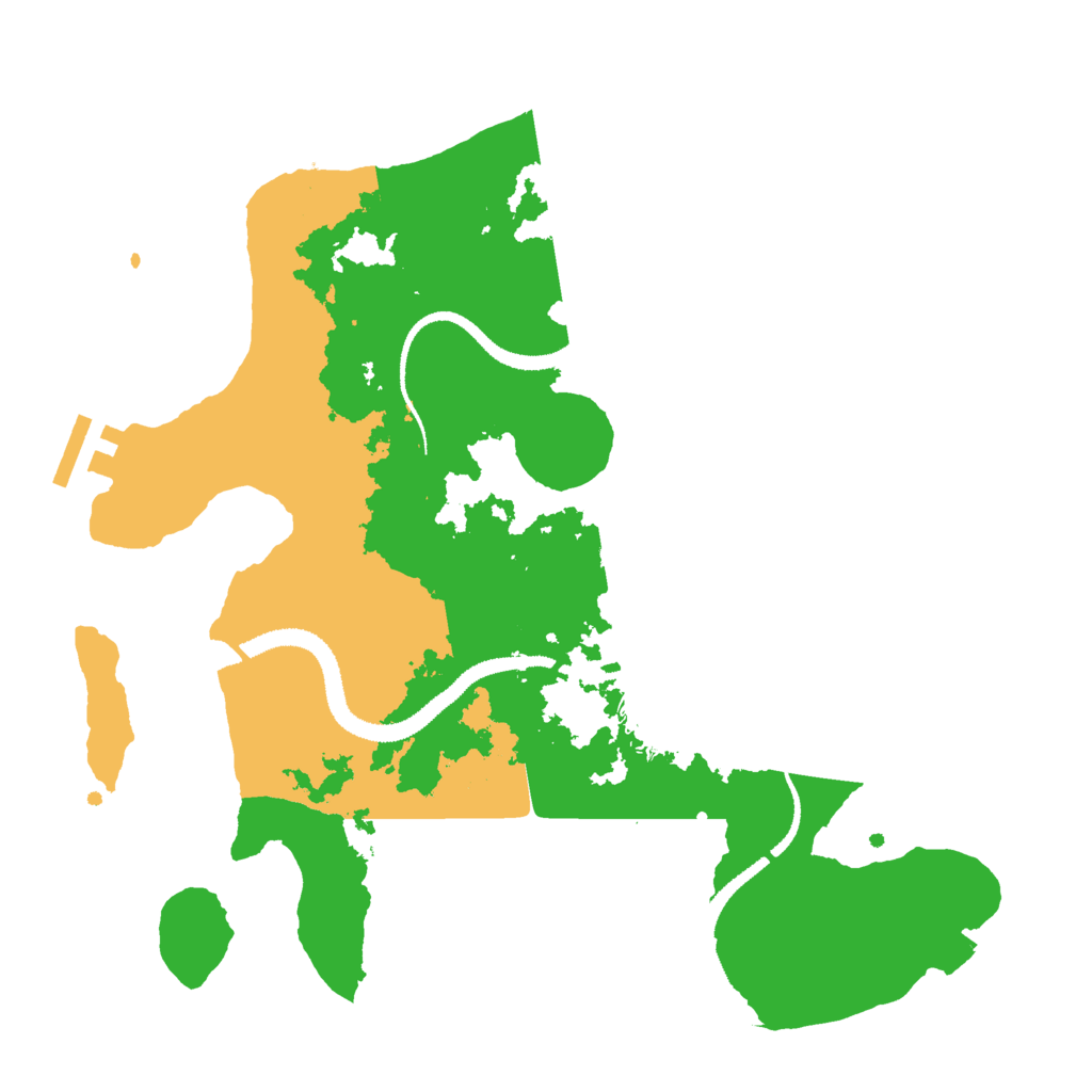 Biome Rust Map: Procedural Map, Size: 3000, Seed: 68