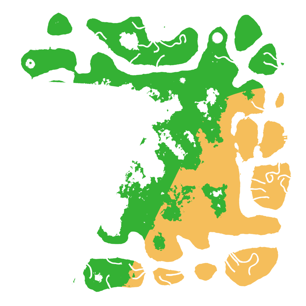Biome Rust Map: Procedural Map, Size: 5000, Seed: 4232578