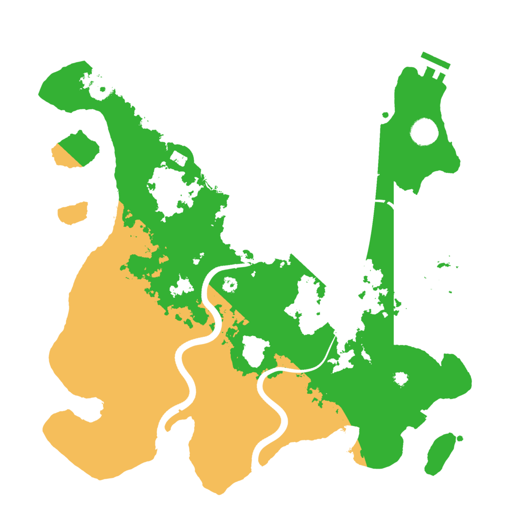 Biome Rust Map: Procedural Map, Size: 3500, Seed: 2038007